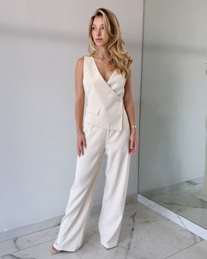 Nude Silk Jumpsuit