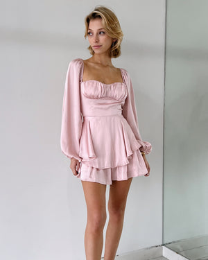 Baby Pink Cup Silk Romper