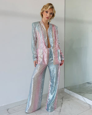 Sequin Blazer + Pant Set