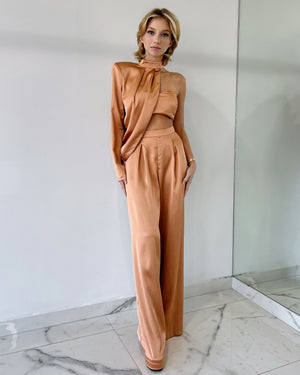 Copper Silk Three Piece Set