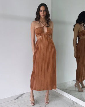 Sienna Pleated Midi Dress