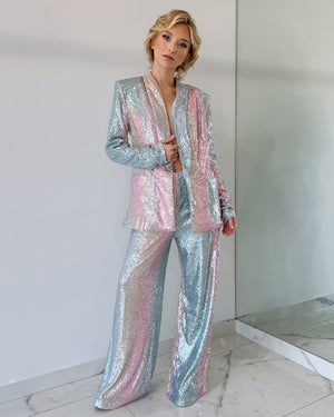 Sequin Blazer + Pant Set