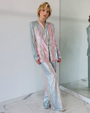 Sequin Blazer + Pant Set