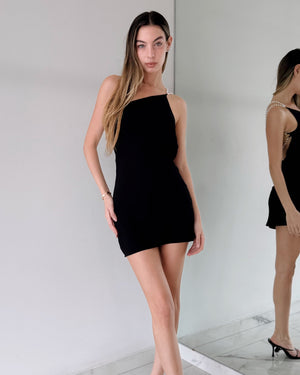 Black Pearl Mini Dress
