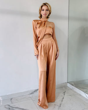 Copper Silk Three Piece Set