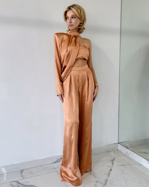 Copper Silk Three Piece Set