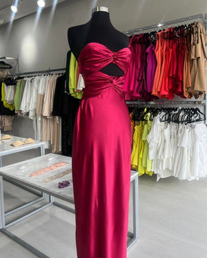 Shiraz Strapless Bun Dress