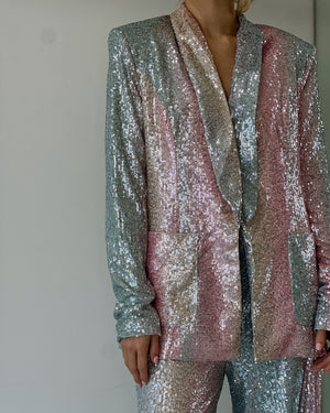 Sequin Blazer + Pant Set