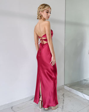 Shiraz Strapless Bun Dress