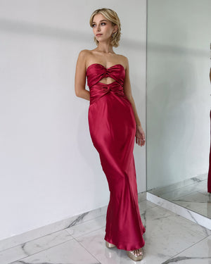 Shiraz Strapless Bun Dress