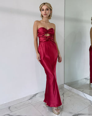 Shiraz Strapless Bun Dress