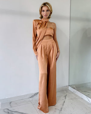 Copper Silk Three Piece Set