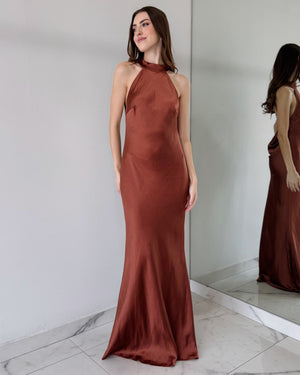 Sienna Open Back Gown Dress
