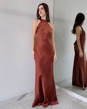 Sienna Open Back Gown Dress