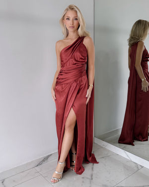 Sienna One Shoulder Gown Dress