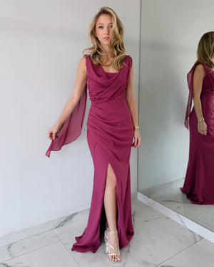 Magenta Gown Dress