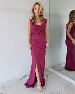 Magenta Gown Dress