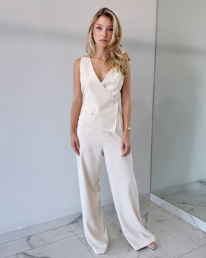 Nude Silk Jumpsuit
