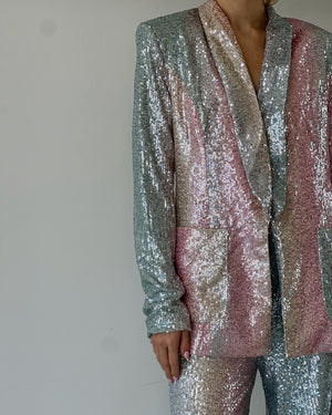 Sequin Blazer + Pant Set