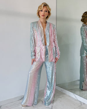 Sequin Blazer + Pant Set