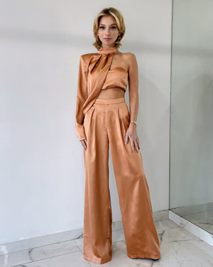 Copper Silk Three Piece Set