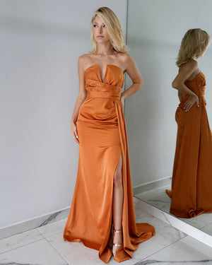 Sienna Strapless Open Gown Dress