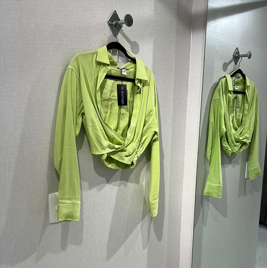 Baby Green Crop Top