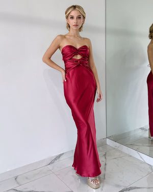 Shiraz Strapless Bun Dress