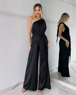 Black Open Back Jumpsuit