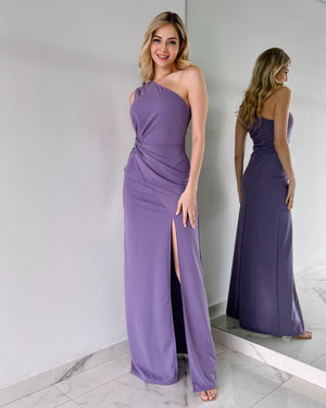 Lilac Knot Gown Dress