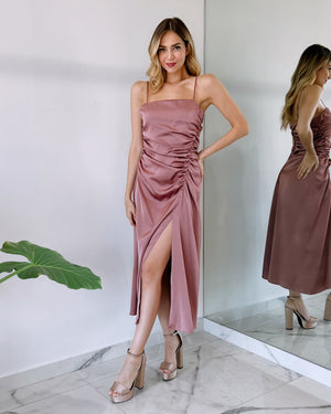 Rose Basic Midi Dress