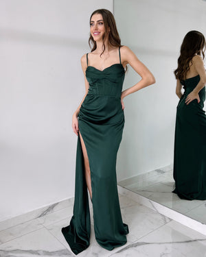Forset Green Corset Gown Dress