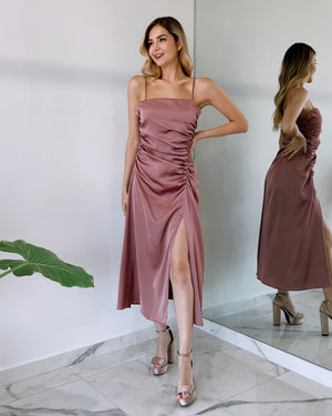 Rose Basic Midi Dress