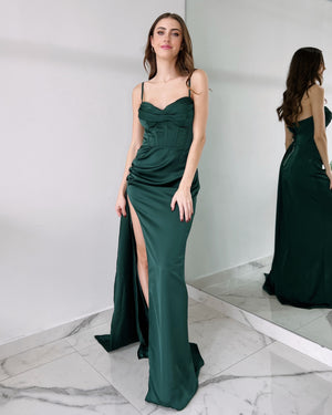 Forset Green Corset Gown Dress