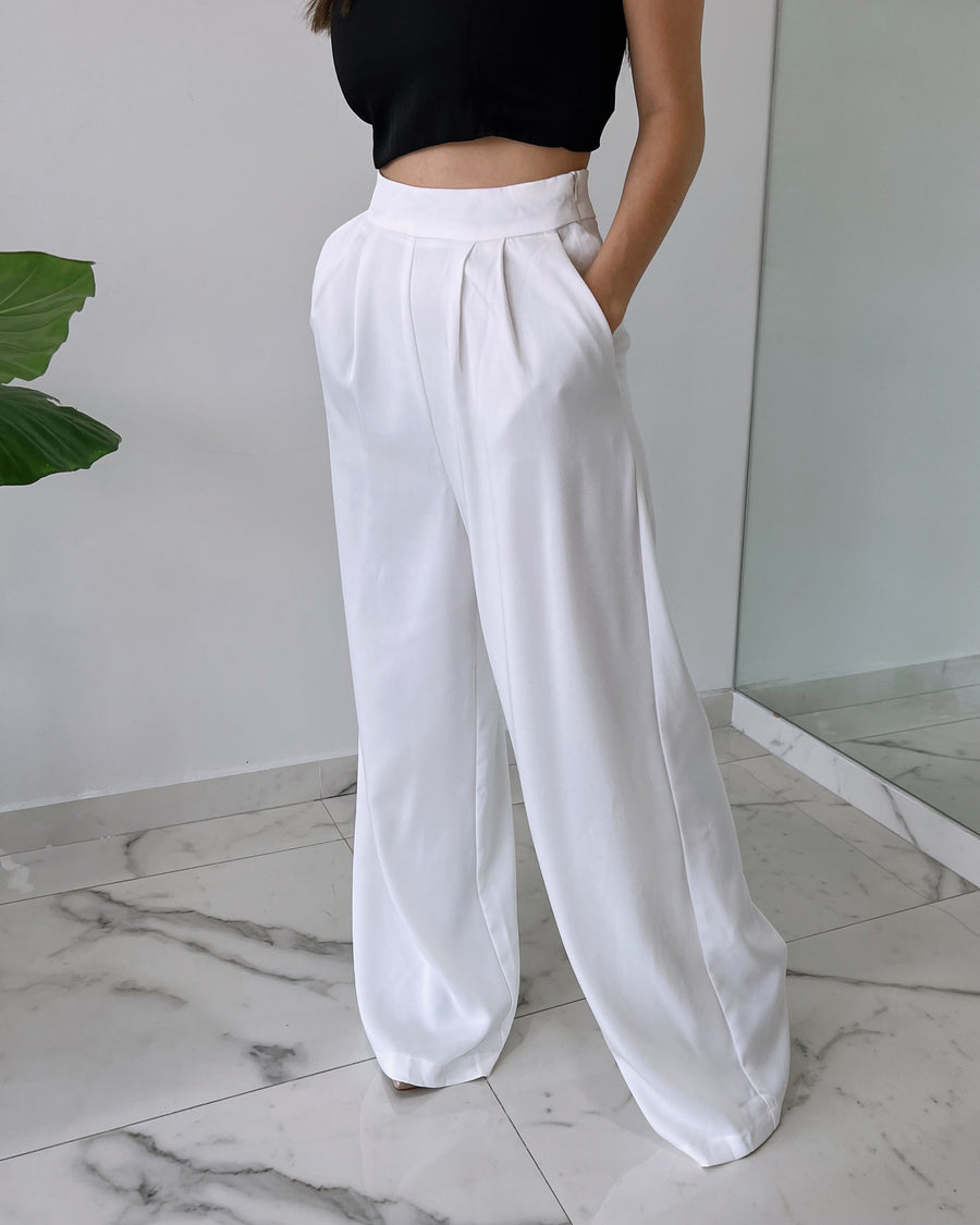 White Basic Pant