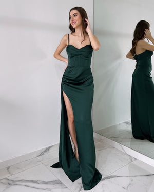 Forset Green Corset Gown Dress