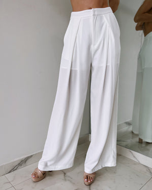 White Basic Pant