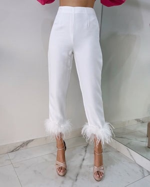 White Feathers Pant