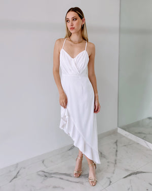 White Short Long Dress