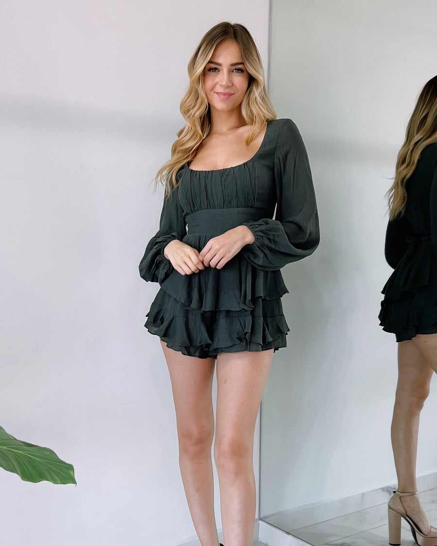 Forest Green Basic Romper