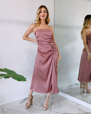 Rose Basic Midi Dress