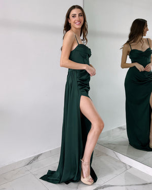 Forset Green Corset Gown Dress