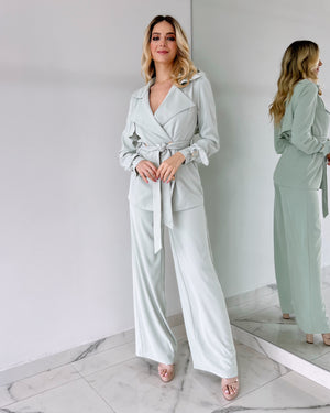 Sage Blazer + Pant Set