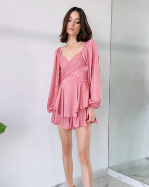 Light Pink Silk Romper